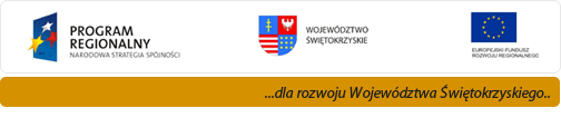 Program Regionalny – Narodowa Strategia Spójności, Województwo Świętokrzyskie, Unia Europejska – Europejski Fundusz Rozwoju Regionalnego